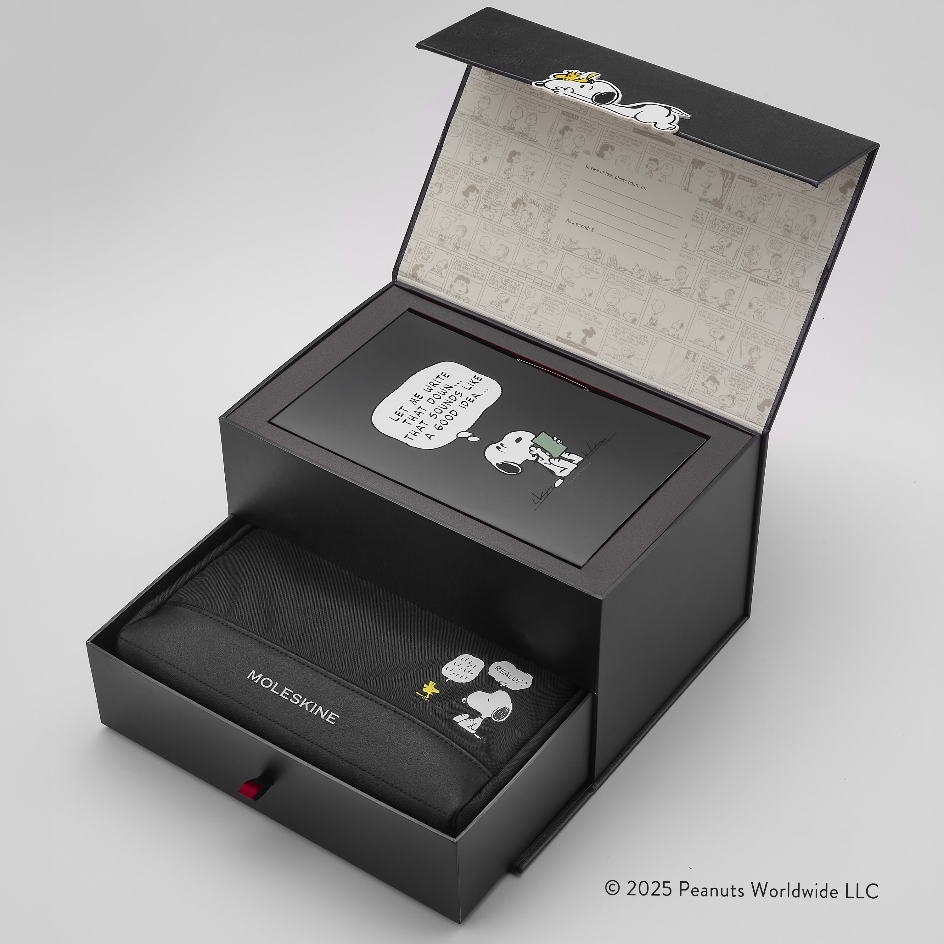 ピーナッツ コレクターズボックス ノートブック、カイエ、付箋、ポーチ、鉛筆